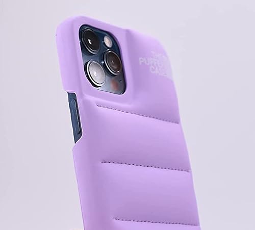 Miniatura 6 de Funda acolchada para iPhone 11 de 6.1 pulgadas. Funda protectora 3D de plumón suave al tacto suave forro de microfibra antiarañazos de alta