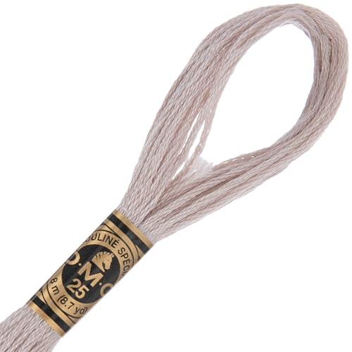 Image of Hobby Lobby DMC Cotton Embroidery Floss - 453 Light Shell Gray, Set of 12