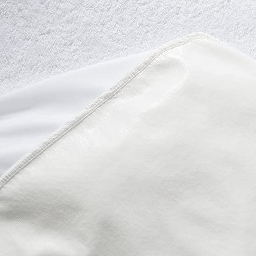 Image of Waterproof Mattress Protector King Size 75x72 - Waterproof Terry Cotton Mattress Protector /Bed Cover King Size Bed - Grey Color - Water Proof Mattress Protector for Kids Urine
