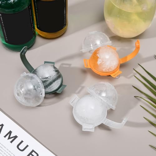 Molde de hielo esférico reutilizable naranja 10 piezas miniatura 3