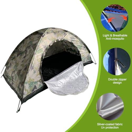 Carpa para 1 persona impermeable y resistente al viento miniatura 5