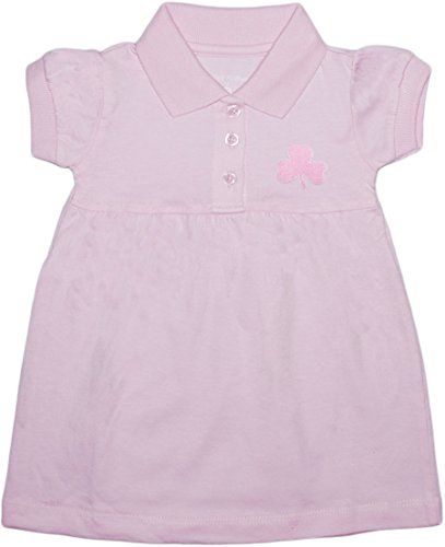 Creative Knitwear Irish Baby Shamrock Polo Dress/Bloomer Pink