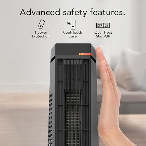 Vornado Rise 20H (2026) Whole Room Tower Heater, 3 Heat Settings, Black - Image 3