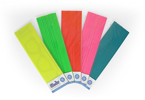 3Doodler Create ABS 3D Printing Filament Refill Bundle (x5 Packs of Plastic, Over 1000 ft. of Extruded Plastic) - Put On Yo' Shades, Multicolor