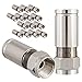 Produktbild 16x Profi Kompressions-F-Stecker F-Stecker für SAT Kabel | Koaxialkabel mit Durchmesser Ø 6.8  7.2 mm Steckverbinder 4K UHD HQ Massiv Kompressionsstecker, Silber von HB-DIGITAL