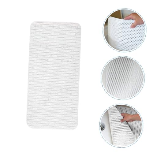 Alfombrilla de bañera antideslizante segura de PVC lavable a mano con ventosas para baño 7