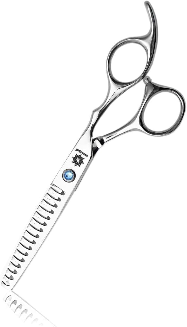 Dream Reach HIGH-END SERIES Japanese 440C Stainless 6.0" 360° Swivel Thumb Ring Professional Barber Razor Edge Hairdressing Straight Cutting Scissors