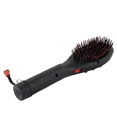 VALAMJI Electronic Hair Massager brush Vibrator Comb Double Speed Treatment Head Massaging Tool Machine (Black, 1 pcs)