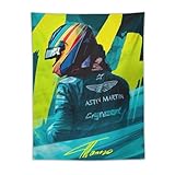 Fernando Alonso Formel-1-Fahrer-Poster (13) Tapisserie, 