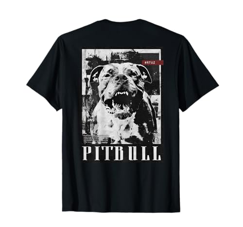 Backprint Y2K Streetwear Ropa Mujer Hombre Perro Pitbull Camiseta