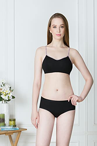 Image of Van Heusen Women's Cotton Cami Bra | Non Padded | Non Wired | Everyday Bra| Soft Cotton | Teenage Essential | All-Day Comfort | Thin Straps | Style 11013