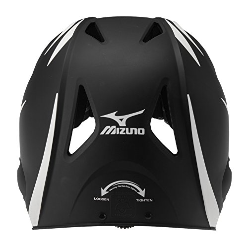 Mizuno MVP G2 Batter's Helmet, Black/White, Adjustable Size - Thumbnail 2