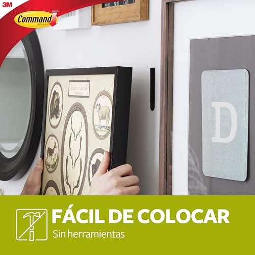 Miniatura 2 de Command Tiras Adhesivas Para Colgar Cuadros Xl, Color Negro, 10 Pares De Tiras Adhesivas Extragrandes - Para Marcos, Espejos Y Otros Adornos, Hasta 9 Kg, Colgar Sin Agujeros Y Sin Taladrar