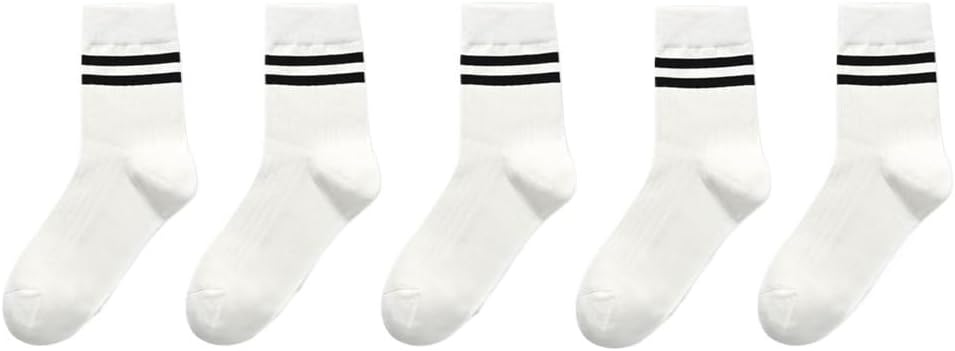 HBJWOV Socks, Men's Medium Length Socks, Sweat Absorbing Sports Socks, Student Socks