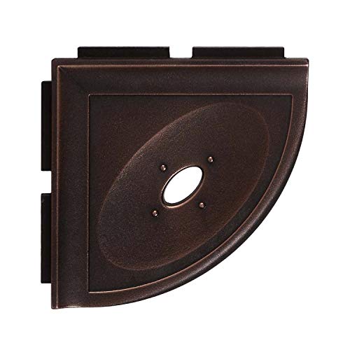Questech Metro Bathroom Corner Shower Shelf, Lugged for New Construction, Soap Dish, 5 Inches, Oil Rubbed Bronze Metal Finish