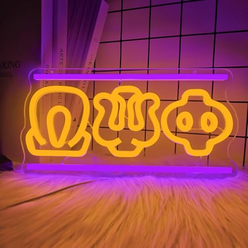 Image of Brother Neon Sign for Wall Decor Dimmable Led Neon Decor Light Fraternity Gifts for Men USB Powered Orange Gift