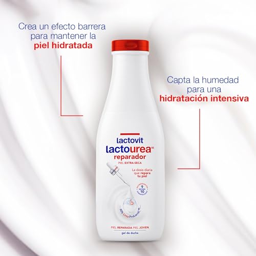 Lactovit - Set de Regalo Lactourea | Neceser con Leche Corporal Reparadora, Gel de Ducha Reparador y Desodorante Reparador con Urea y 0% Alcohol | Apta para Pieles Secas y Extra Secas - imagen 4