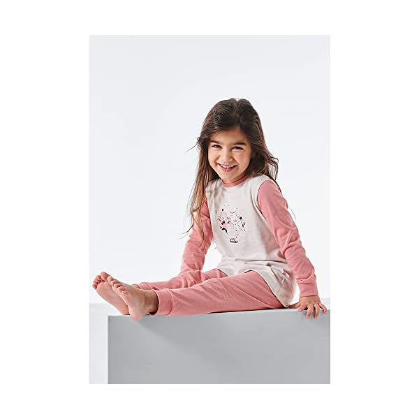 Schiesser Mädchen Schlafanzug Lang – Einhorn, Sterne, Dots, Waldmotive und Hexen – Organic Cotton Pyjamaset – Bild 3