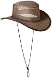 Stetson Men's Mesh Covered Hat, Walnut, Medium