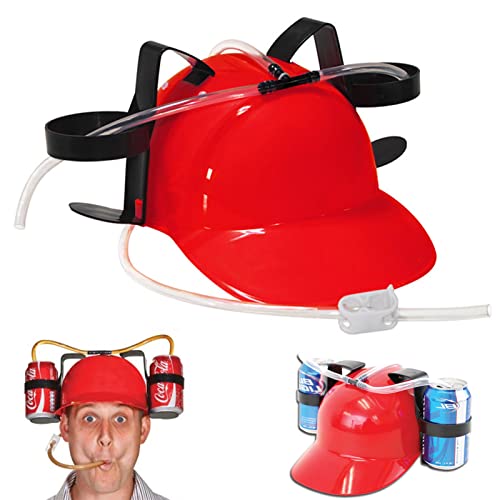 Casque de fête à bière et porte-canette original comme cadeau humoristique pour enterrement de vie de garçon