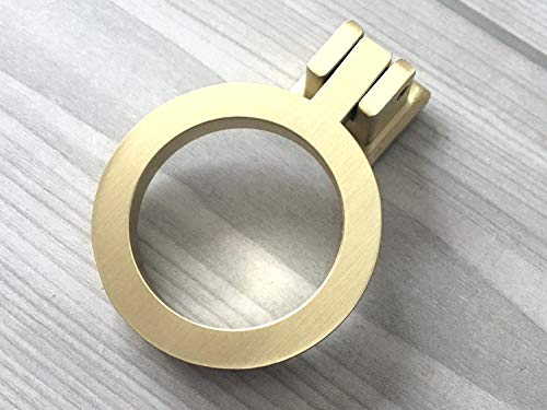 Poignée commode laiton brossé pour remplacer les boutons usés