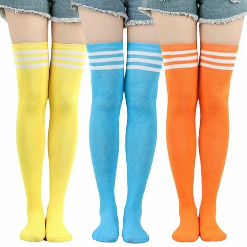 3 pairs - Cheerleading Academy Performance Prom Party Stockings3