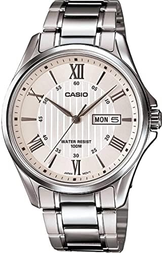 CASIO Analog MTP-1384D-7AVEF, silver, bracelet