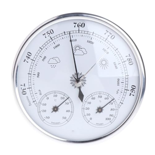 Baromètre VINGAA thermomètre hygromètre station météo analogique mécanique pour salon
