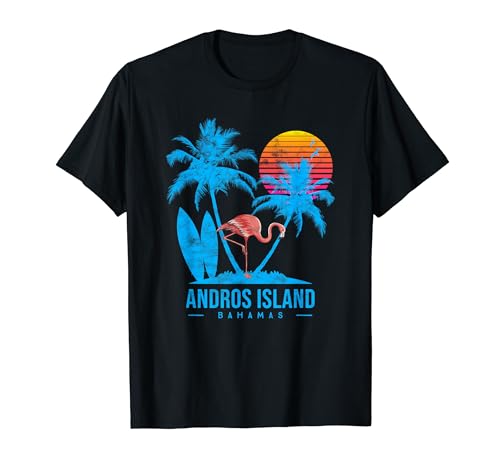 Isla Andros, Bahamas. Atardecer de palmeras Camiseta