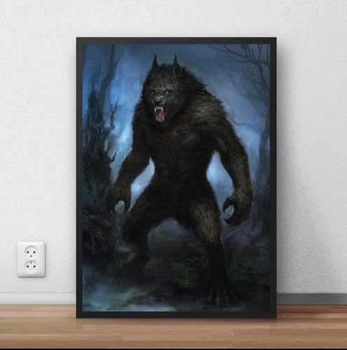 GENÉRICO, Poster Com Moldura Lobisomem Terror P1007