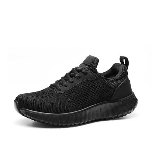 Bruno Marc Women's Non Slip Work Shoes Walking Black & Lightweight Food Service Chef Kitchen Restaurant Resistant Sneakers 10.5 All Black