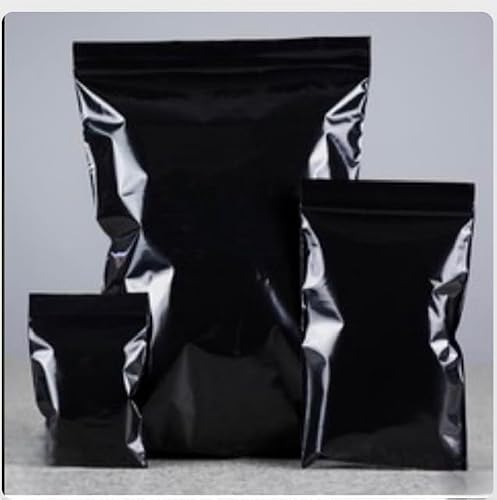 UTS Black Lightfast Resealable Bags with UV Inhibitor 9" x 12.75" / 230mm x 324mm (500)