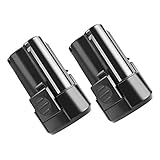 Bonadget 12V 2000mAh RW9300 Replacement Battery Compatible with Rockwell WA3504 WA3505 Crodless Tools Lithium-Tech Batteries (2 Pack)