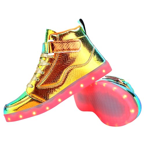Image of Light Up Shoes Men Women LED Shoes USB Charging Adult High Top LED Sneakers Glow in The Dark Footwear for Dancing Party Festivals Festivals