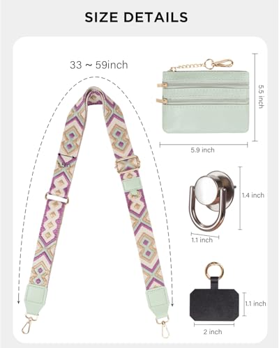 Image of 3 in 1 Strap for Bogg Bag& Clip and Go Strap for Phone with Wallet Crossbody Phone Lanyard Cellphone Lanyard for Women