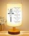 Christian Gifts for Women Faith, Inspirational Fabric Table Lamp, Graduation Birthday Religious Gift for Women, Sister, Friends, Bedside Table Lamp Christian Mothers Day Gifts