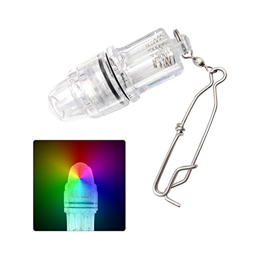 JSHANMEI Deep Drop LED Fishing Light Fish Luring Light Underwater Fish Attracting Lamp Fishing Lure LED Flashing Light (Multicolor)