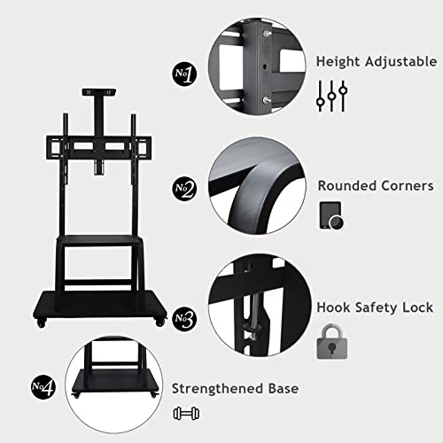 Soporte rodante ajustable para TV 32-65 pulg miniatura 2