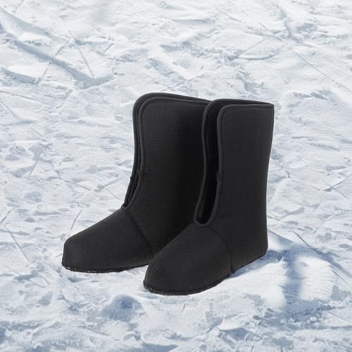 BESPORTBLE 1 Pair Insulated Snow Boots for Men with Waterproof Design and Warm Liner for Winter Fishing and Hiking Black Size 414