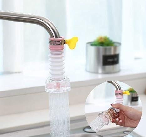 360 Degree Water Filter Tap Water Saving Faucet Water Faucet Adjustable Water Valve Splash Water Faucet,Extender Sprayer for Kitchen Bathroom, Rubber-picture-17