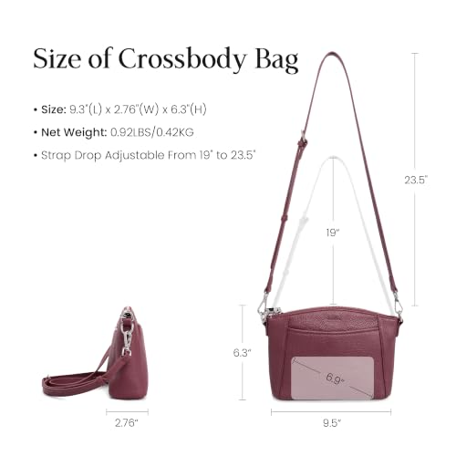 Image of befen Genuine Leather Anti-Theft Small Crossbody Bags for Women Travel