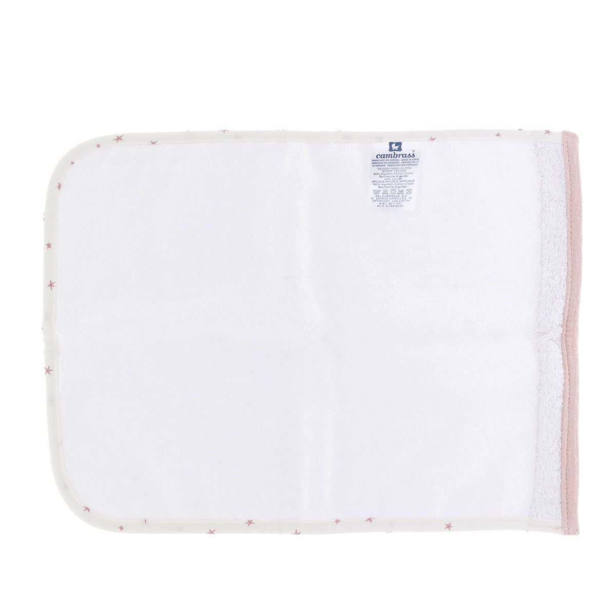Cambrass-Set de 2 toallas rizo para bebé super absorvente con fibra de tencel-Magia Rosa 25x35x1 cm