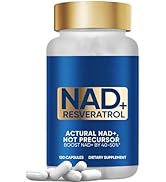 NADH+ Supplement, True NADH+ &amp; Resveratrol Supports Healthy Aging, Cellular Energy, Metabolism &amp; ...