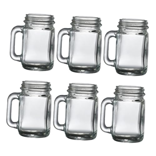 Ipetboom 6 piezas Copas de Licor con Diseño Original de Vasos para Cócteles Vino y Cerveza Resistentes y Perfectos para Fiestas y Bar