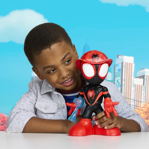 Marvel Spidey and his Amazing Friends Dance ‘N Rescue Miles 'Spin' Morales | 10-inch Electronic Toy with Sounds and Phrases (Amazon Exclusive) - image 3