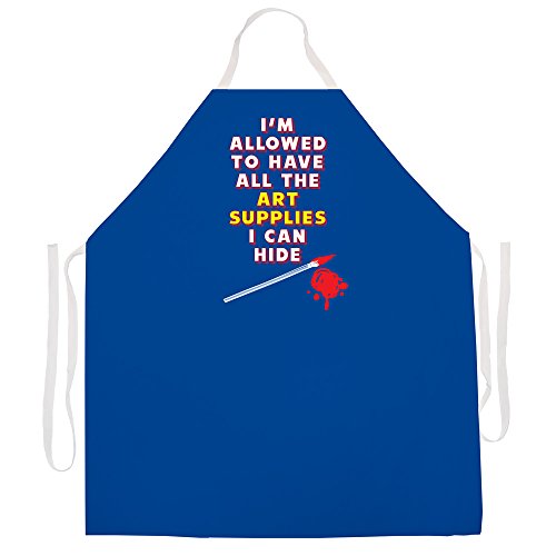 Attitude Aprons Fully Adjustable "Art Supplies" Artist Apron