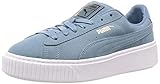platform sneakers amazon uk  Puma Suede Platform Sneaker Damen, Mehrfarbig (Bluestone-Puma Team Gold 13), 39 EU
