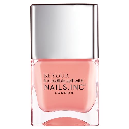 Nails Inc Be Your Inc.redible Self, Apricot Crush, All In The Strut, Light Orange, Earth Inspired, Glossy, No Chip, Long Lasting, Quick Dry, Air Dry, Professional Manicures, Vegan, Nail Polish 14 ML