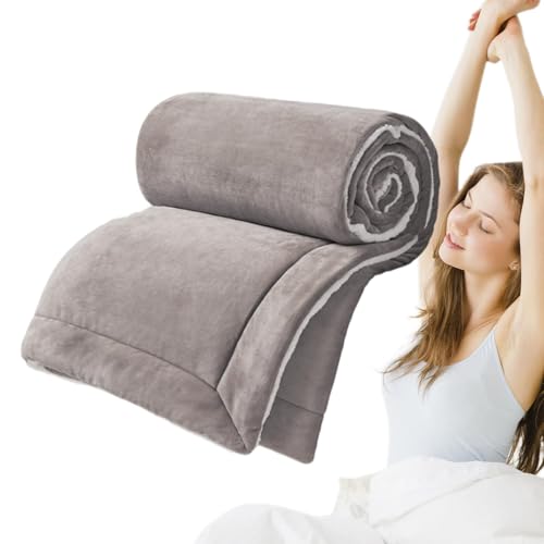 Couverture polaire lit épaisse double couche d'agneau chaude