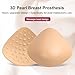 Lightweight Breast Prosthesis for Mastectomy, Post Surgical Breast Forms Triangle Concave Bra Inserts Padding for Swimming(1 Piece) Skin
